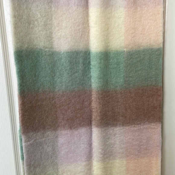 Pre Owned Madewell Brushed Plaid Oversized Scarf - Picture 8 of 9